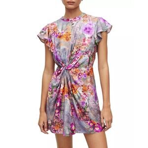 SOLD ALLSAINTS Jemille Lucia floral multi color Dress SZ 8